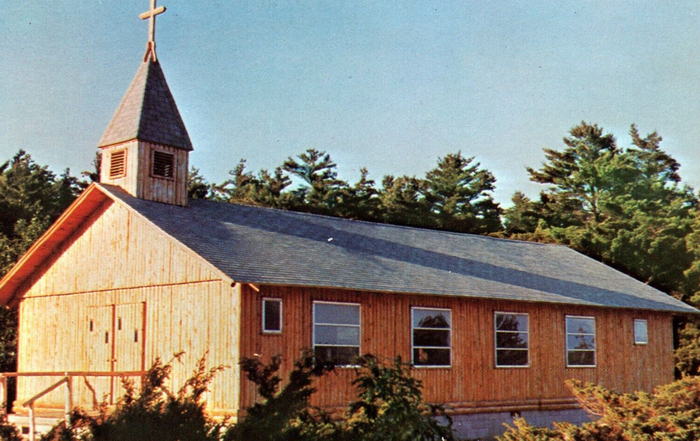 St. James (Beaver Island) - Old Postcard (newer photo)